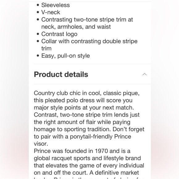 2/$30 NWT PRINCE Pickleball Dress Women’s Size Large Cream Green & Blue - Picture 4 of 7